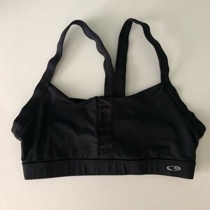Black champions sports bra
